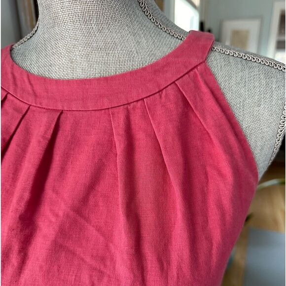 Vintage Ann Taylor Loft Petites Red Sleeveless Halter A-Line Dress size 0P - Picture 6 of 12